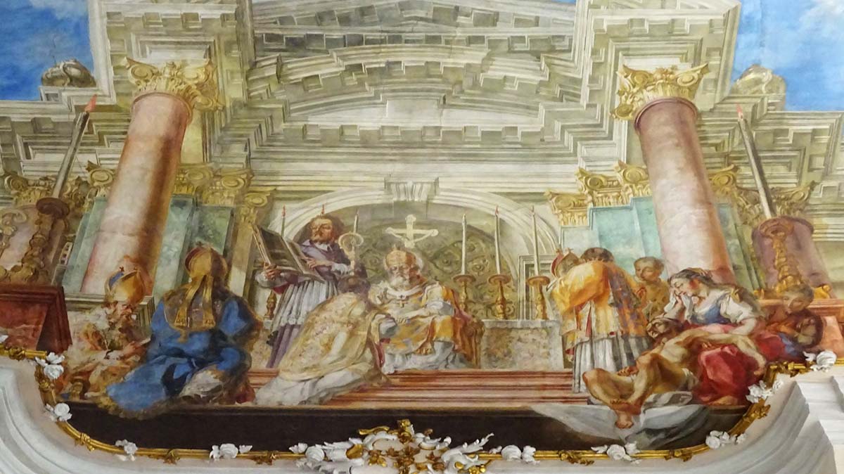 Fresko-Detail in der Schlosskirche Liebenburg